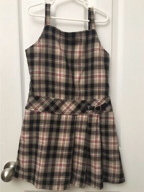 Disorderly Kids Girls Dress Jumper Size 8 Plaid Pleated